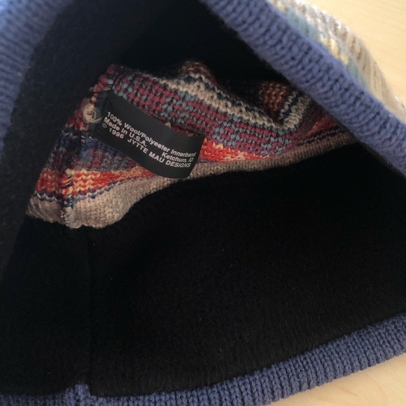 Vintage Funky Fair Isle Tassel Knit Beanie - Picture 3 of 4